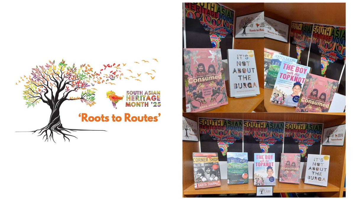 It's South Asian Heritage Month from 18th July to 17th August. A chance to celebrate the cultures, histories and contributions of South Asian communities.

This years theme is 'Roots to Routes' reflecting on journeys, paths taken and how these experiences may shape your identity.