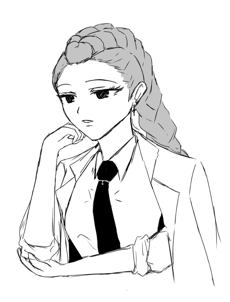 agyezu's tweet image. IDKFHKS DOODLE RUMI W SUIT!! ¿¿! 🥺🙌
 #Rumi #KPOPDEMONHUNTERS