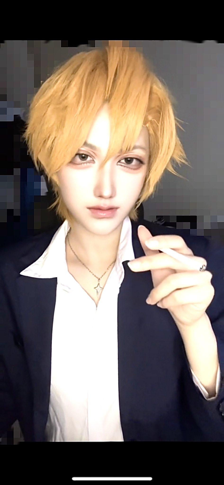 えぶりでいホスト リョーイチ　コスプレ　ウィッグ Amazon.co.jp: 会社# M ネックレス付き えぶりでいホスト