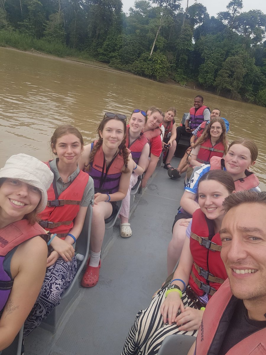 Team 3 in Borneo have been exploring the stunning Kinabatangan Nature Lodge in Sepilok, spotting creepy crawlies, monkeys &amp; tree frogs! On their river cruise they saw a baby crocodile &amp; an orangutang in the distance.  Their next stop is the Sepilok Orangutang &amp; Sun Bear Sanctuary