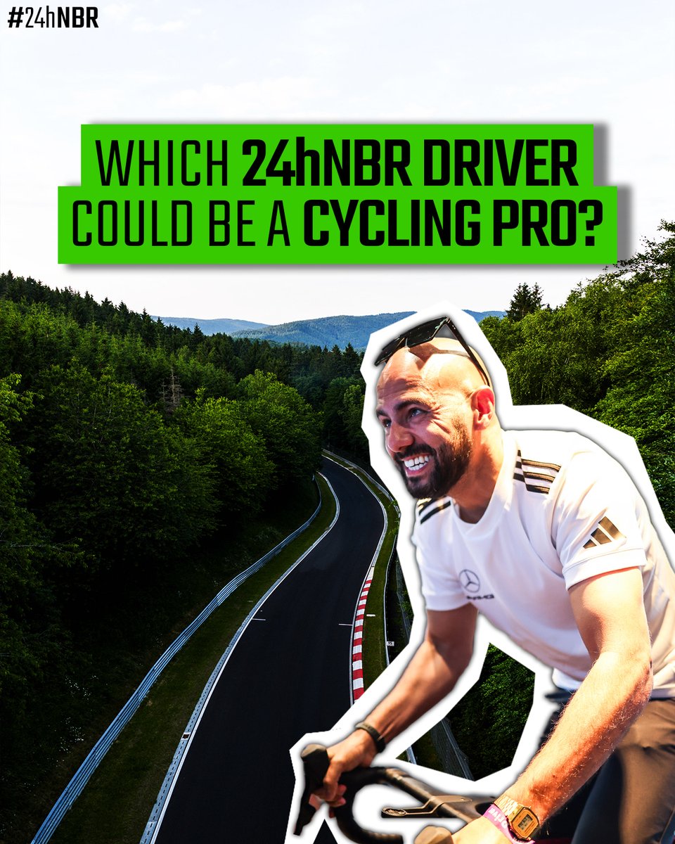 The hype is real! 🚲🔥 Which driver would be a good cyclist? 🤔 #24hNBR
.
.
#nring #24hnurburgring #nürburgring #nordschleife #grünehölle #greenhell