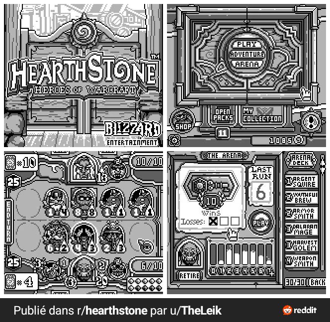 Negilahn's tweet photo. If #Hearthstone was released on GameBoy 😁🤯 🤩 Source : https://t.co/CaoRtuPKbm #Retrogaming https://t.co/EPgSnndRrl