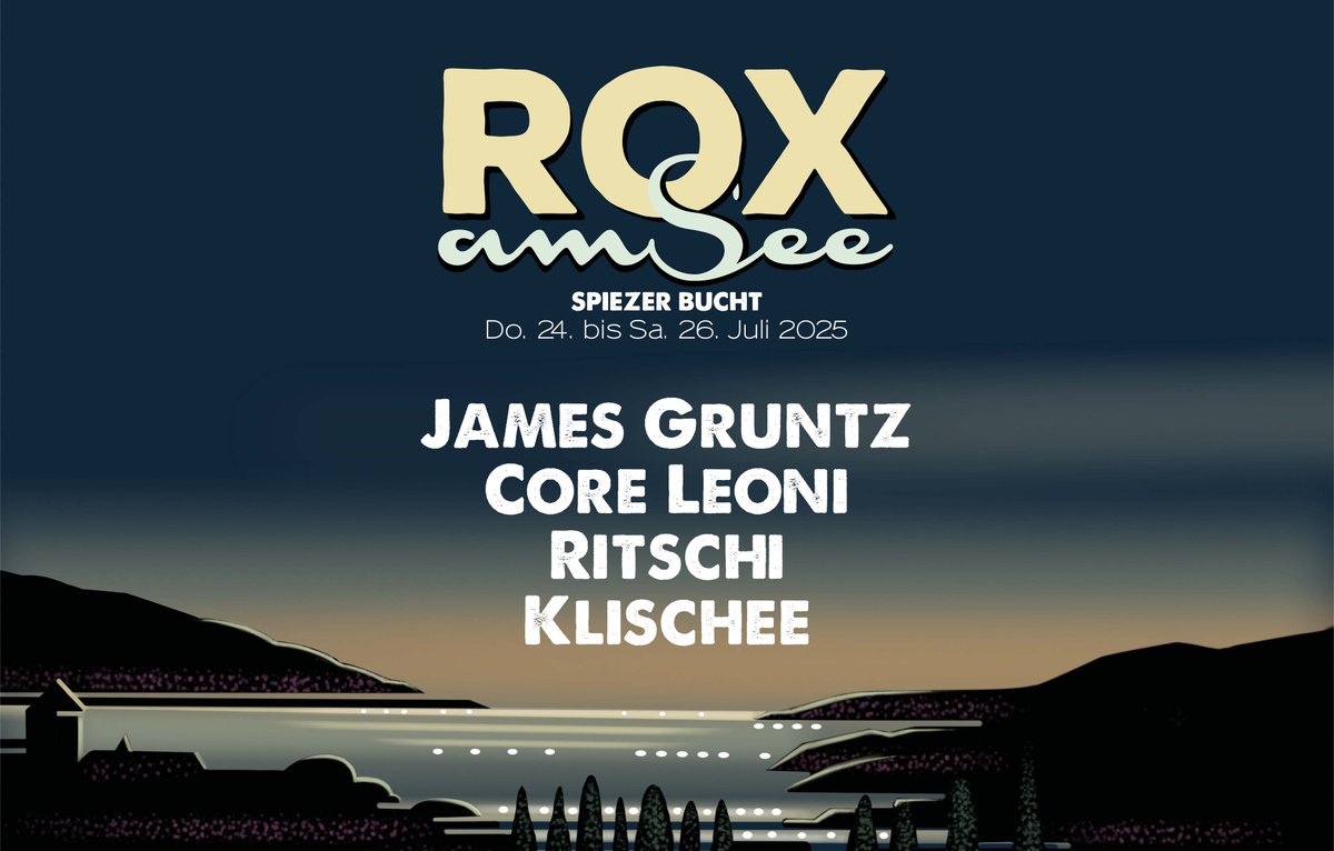 SeeTickets_CH's tweet photo. 🎸 Rox am See 2025 – Musik und unvergessliche Momente am Wasser! 🌊🎶
Zwischen Seeufer und Soundwellen: mitreissende Live-Acts, Kulinarik , tolle Atmosphäre und strahlende Gesichter.
Die letzten Tickets finden Sie bei See Tickets unter https://t.co/HE5jSPUll4 https://t.co/oiLJJQBCjv