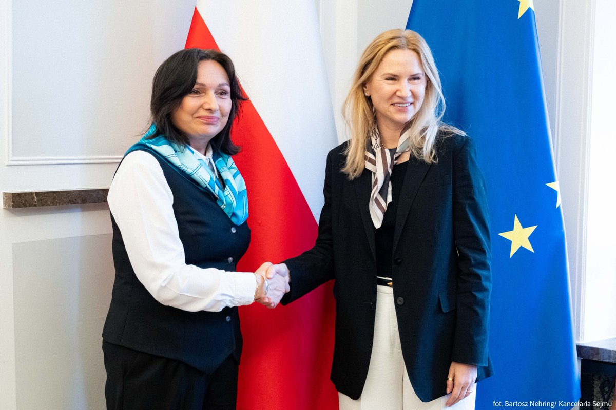PLParliament's tweet image. 🇵🇱🤝🇺🇦 On July 8, 2025, Deputy Speaker of the #Sejm, @MWielichowska, met with Deputy Speaker of the @ua_parliament @Ole_Kondratiuk .
The meeting focused on current Polish-Ukrainian relations, with particular attention to future cooperation plans within the PL-UA Parliamentary…