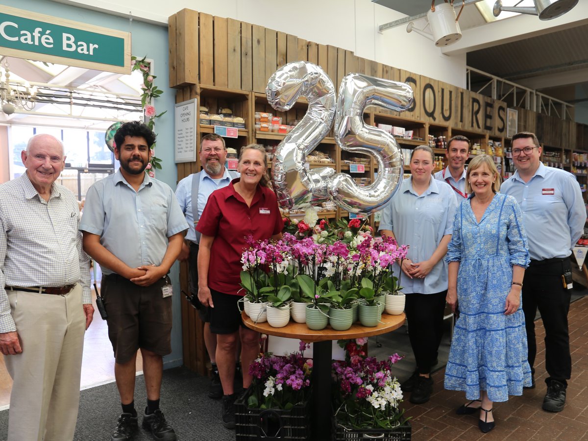 🎉 Last week we celebrated 25 years of Squire’s Crawley &amp; Reigate! 🎉
Hosted by Colin Squire &amp; his daughter Sarah, Crawley enjoyed fizz &amp; afternoon tea 🫖 while Reigate bloomed with Flowers &amp; Fizz 🌸
A wonderful way to mark 25 years with our teams, customers &amp; communities! 💛