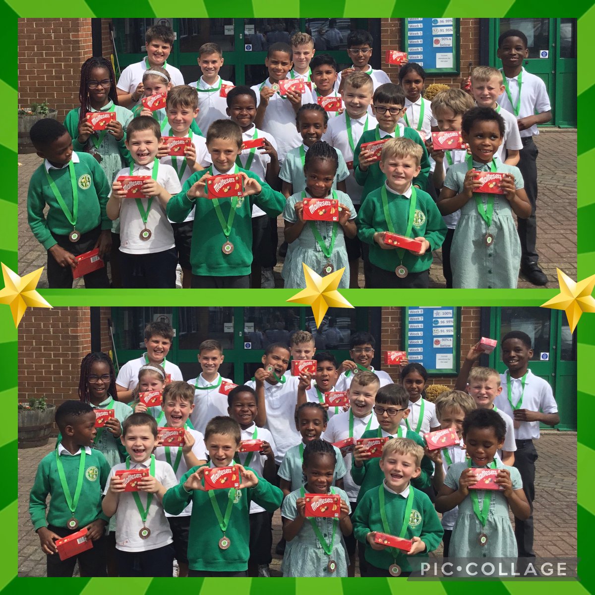 ‼️ 30 children across school earned their bronze attendance medal today ‼️

💚 Congratulations to all of these children who have had 100% attendance for summer term. They have been in everyday since Easter. All of these children earned their bronze medal and a treat. Well done!