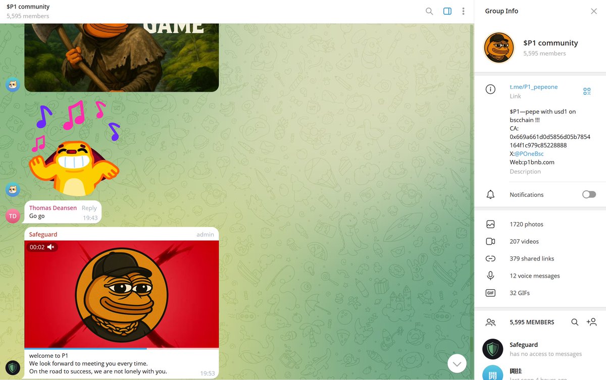 The Community is developing vigorously🫡

Haven't join the #P1 community yet❓

#PEPE lovers, now I order you to join👉t.me/P1_pepeone