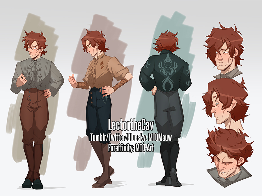 MTOMauw's tweet image. Reference sheet commission for @LectorTheCav  :3