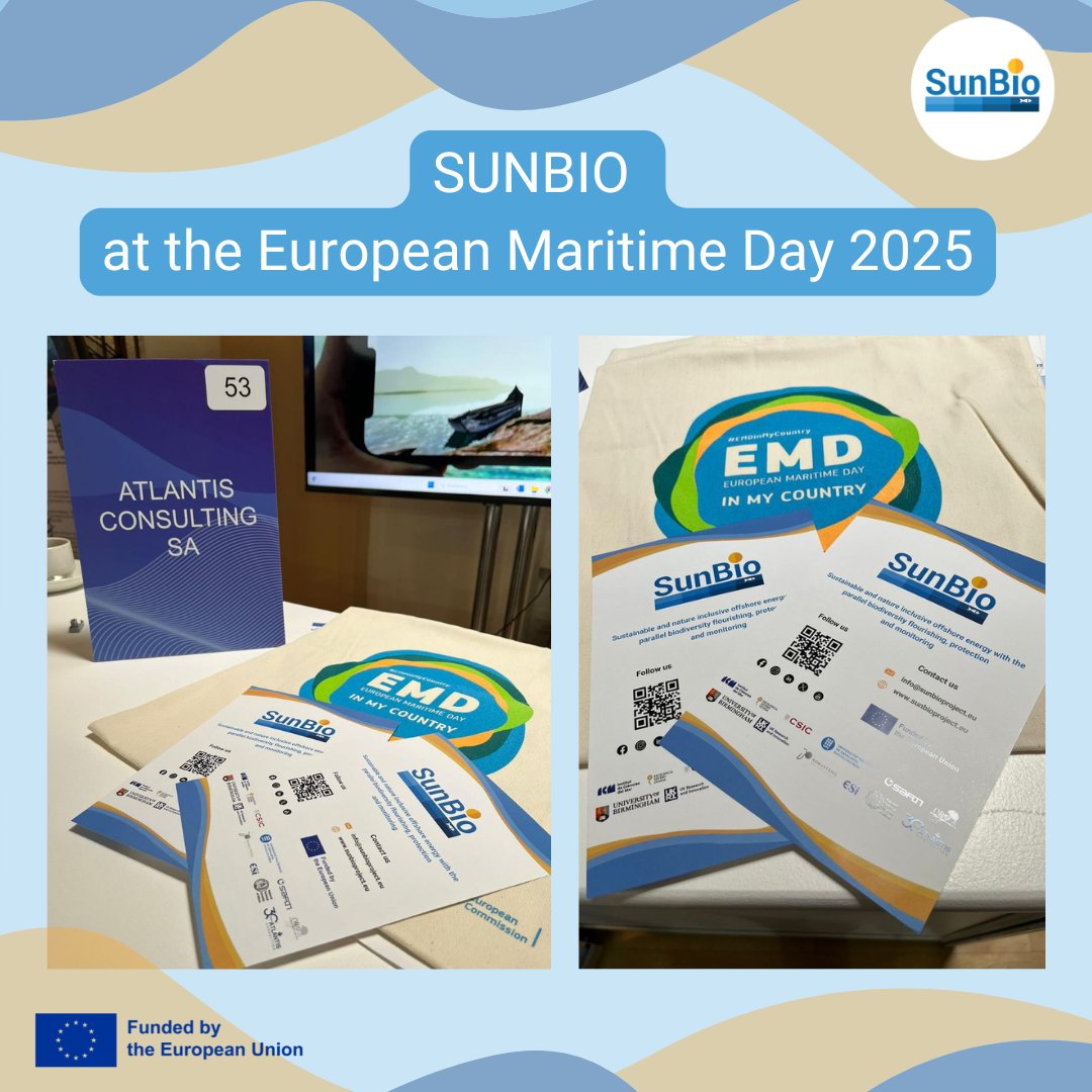 SUNBIO (@sunbioproject) on Twitter photo #SUNBIO at #EMD2025 in Cork, Ireland!
From May 21โ23!
At Stand 53 with ATLANTIS Consulting, we engaged with 1,285+ stakeholders to shape the future of our seas.
More๐bit.ly/3IyLoXr
#BlueEconomy #SustainableOceans #MissionOcean #CINEA <a href="/CORDIS_EU/">EU Research Results</a> <a href="/HorizonEU/">Horizon Europe ๐ช๐บ</a> #SUNBIO at #EMD2025 in Cork, Ireland!
From May 21โ23!
At Stand 53 with ATLANTIS Consulting, we engaged with 1,285+ stakeholders to shape the future of our seas.
More๐bit.ly/3IyLoXr
#BlueEconomy #SustainableOceans #MissionOcean #CINEA <a href="/CORDIS_EU/">EU Research Results</a> <a href="/HorizonEU/">Horizon Europe ๐ช๐บ</a>