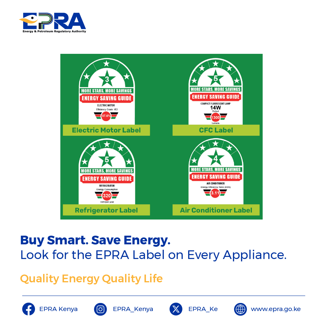 EPRA is your energy efficiency champion. We ensure that every appliance sold in Kenya meets strict energy performance standards to reduce waste, save money, and lower carbon emissions.
We audit high-energy-consuming facilities and guide industries on how to operate more