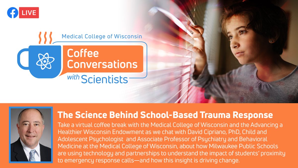 Advancing a Healthier Wisconsin Endowment (@ahwendowment) on Twitter photo Missed our Coffee Conversations ☕️ livestream? The replay is up!
<a href="/MedicalCollege/">Medical College of Wisconsin</a>'s Dr. David Cipriano explains how <a href="/MilwaukeeMPS/">Milwaukee MPS</a> is using emergency data + tech to support students affected by trauma.
You'll learn:
✅ How the system works
✅ Impact on test scores + attendance
✅ Missed our Coffee Conversations ☕️ livestream? The replay is up!
<a href="/MedicalCollege/">Medical College of Wisconsin</a>'s Dr. David Cipriano explains how <a href="/MilwaukeeMPS/">Milwaukee MPS</a> is using emergency data + tech to support students affected by trauma.
You'll learn:
✅ How the system works
✅ Impact on test scores + attendance
✅