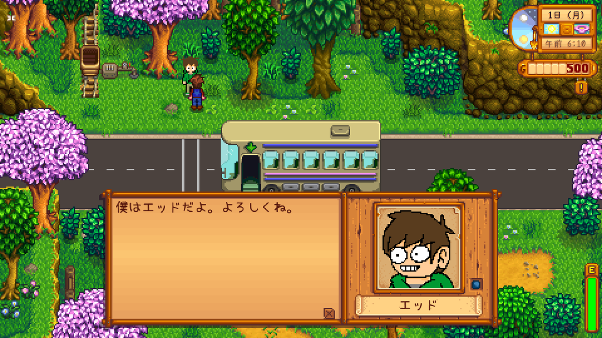 Rapidestudio's tweet image. drive.google.com/file/d/1ZQTYDG…
Stardew valleyエッド追加MOD
とりあえず最低限完成したので配布します
エッドがペリカンタウンに来るMODです
以下注意事項
※いかんせんMOD制作初心者すぎて不具合多いかもしれません