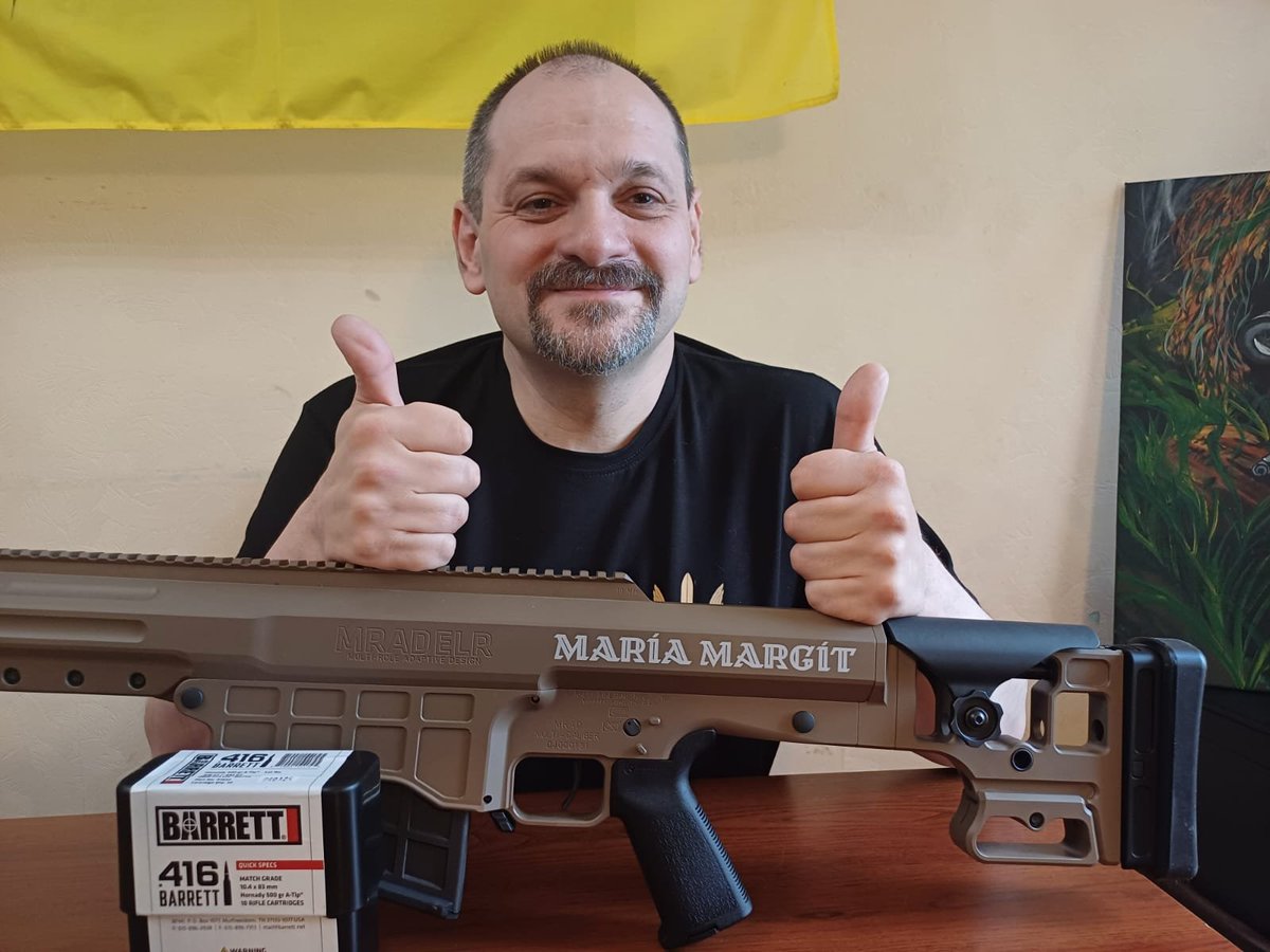 Y_Chornomorets's tweet image. ⬇️ Inspired by the story of dedication and resilience of the women from Nina's @nina_lindroos family, after whom this rifle is named, we decided to take the MRADELR 416 caliber in the Coyote color, which all snipers are delighted with, and especially our champion among Special…
