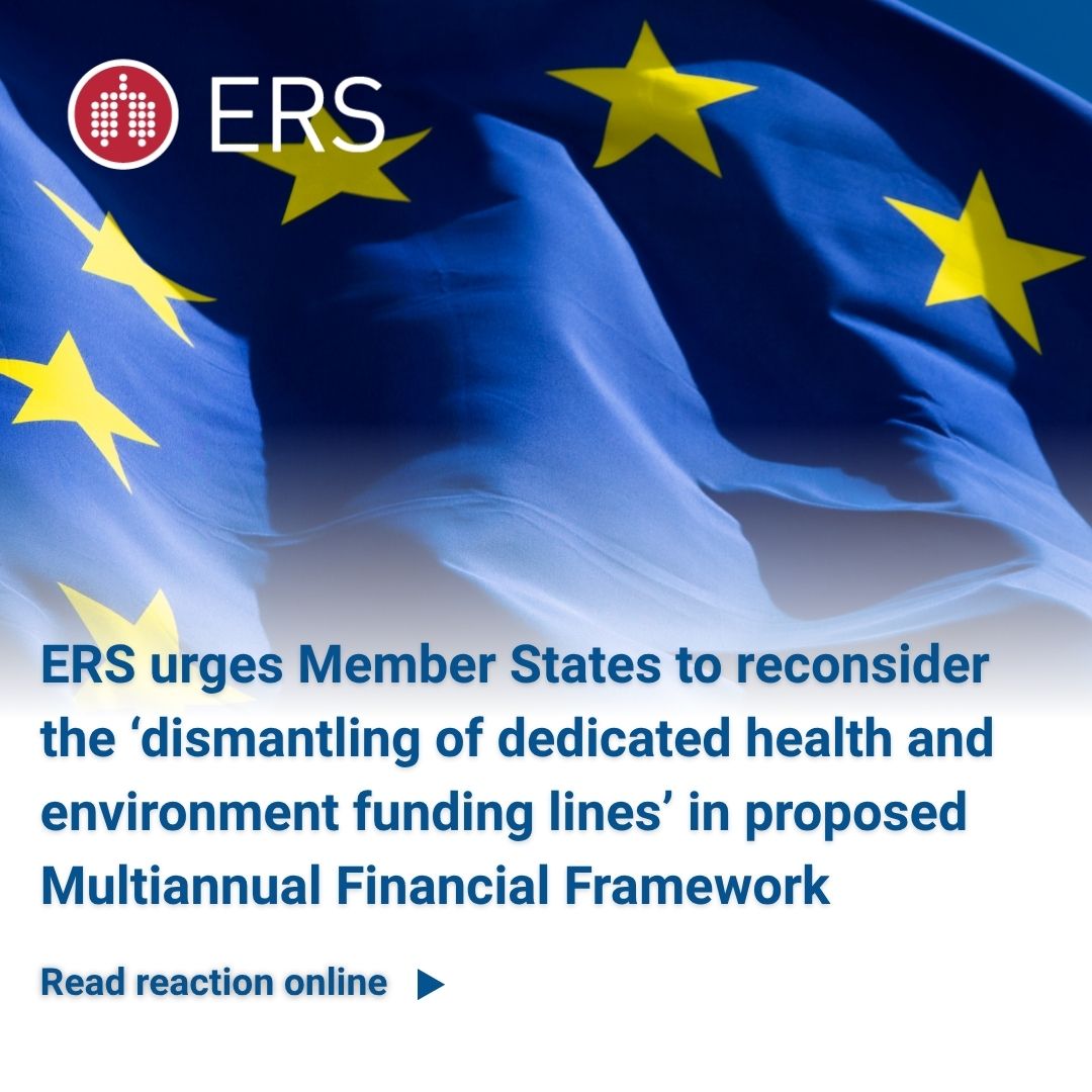 EuroRespSoc's tweet image. ⚠️ ERS expresses concern with the European Commission's proposed Multiannual Financial Framework (MFF) for 2028–2034 and urges Member States to reconsider the dismantling of dedicated health and environment funding lines.
Read the full statement from ERS: ersnet.org/news-and-featu…
