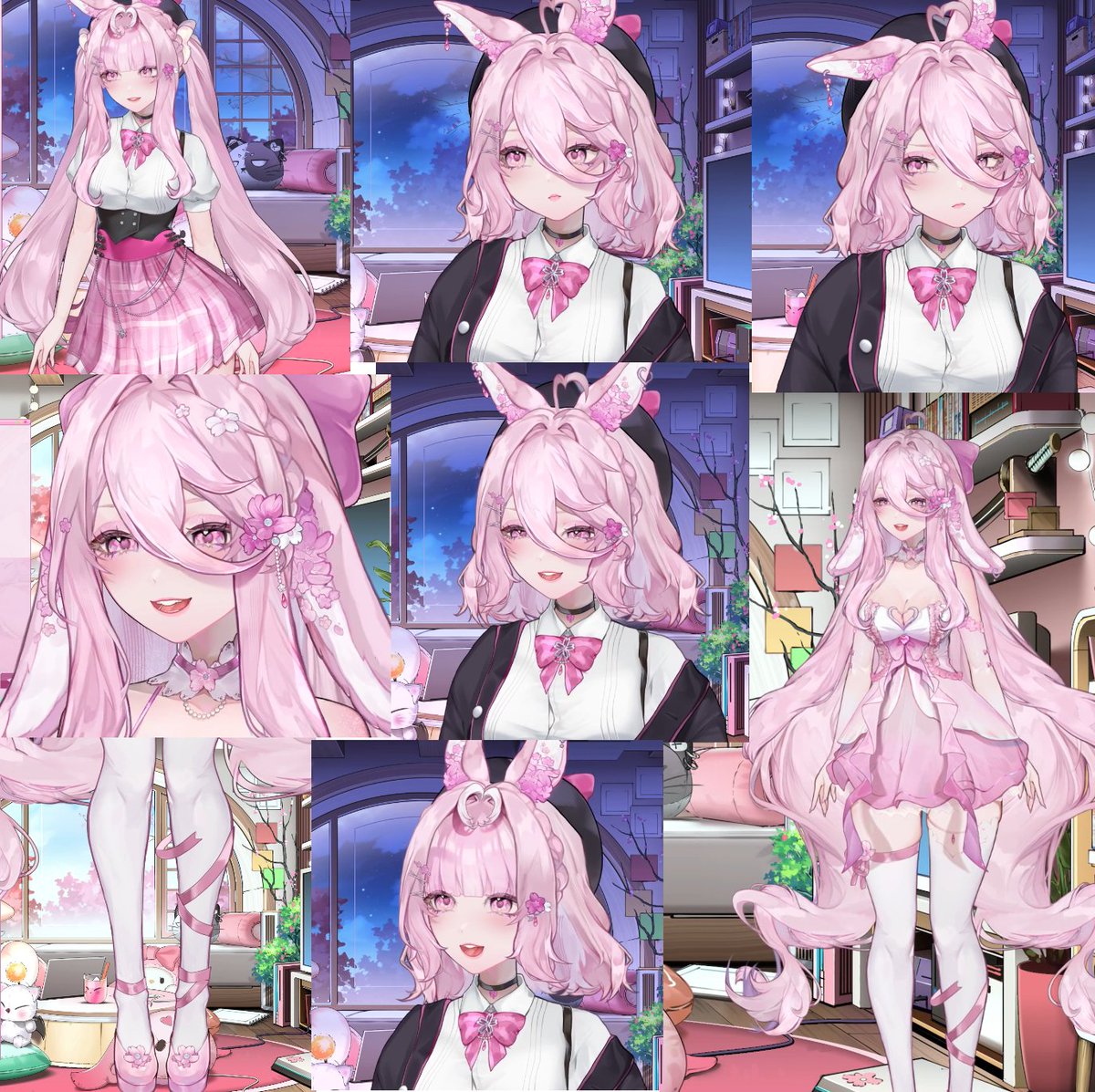 vaempy's tweet image. HAPPY SAKU BUNNY DEBUTT!! it was an honour to get to work with nai's beautiful art again, and to rig for saku as well :') will always love working with these two!! thankyou both for always trusting me ;w; proud mama over here c: will make showcase soon >:D #sakurahart