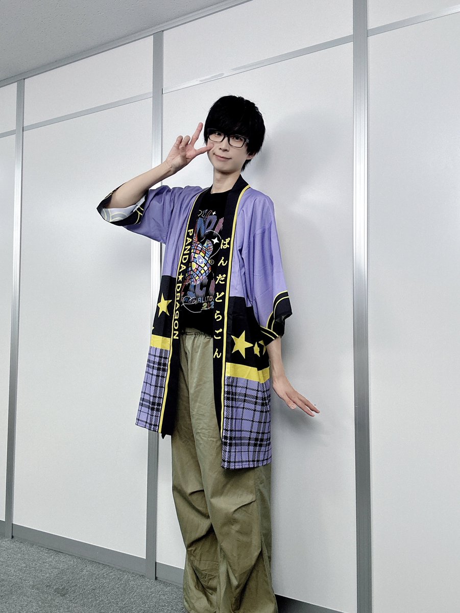 おそろいしたいな🏮💜 （法被着用モデル：身長187.8cm）