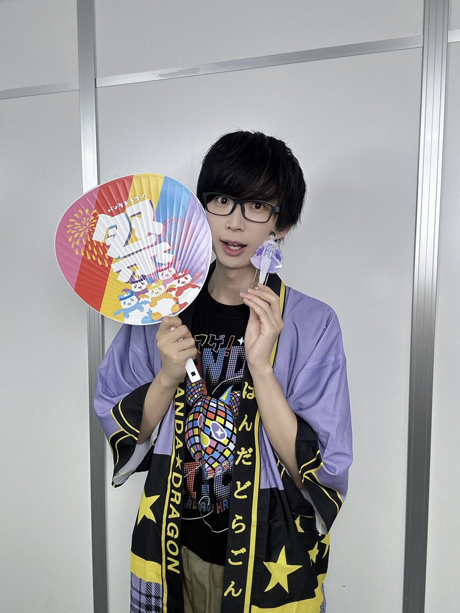 おそろいしたいな🏮💜 （法被着用モデル：身長187.8cm）