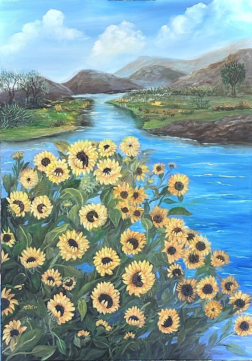 وادي ليه بمدينة الطائف مقاس 100x70 سم الوان زيت
Leah Valley Altair  region KSA  100x70 cm oil color