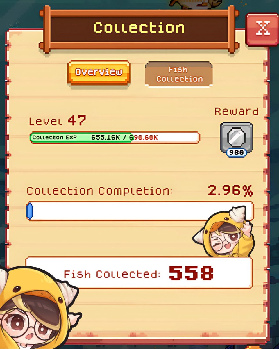 mabiwiz's tweet image. 558 fishes and counting
what level are you now in your aquarium in @FishingFrenzyCo?
