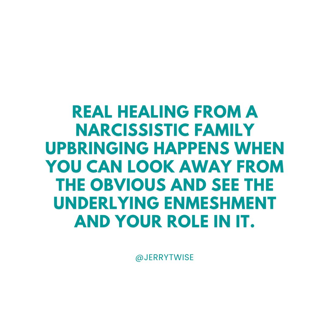 jerrytwise's tweet image. Healing starts when you see the enmeshment and your role in it, not just the obvious dysfunction.
It’s time to reclaim your true self.
👉 Join my FREE Training. Link in Bio!