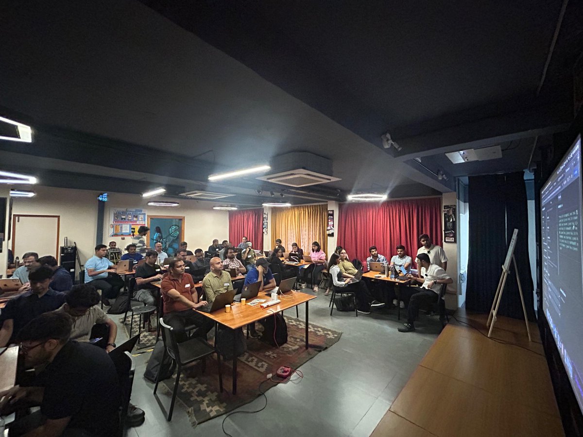 The Fifth Elephant (@fifthel) on Twitter photo Full house at this afternoon's workshop with <a href="/superprat/">Prateek Gupte</a> <a href="/KhareShubhankar/">Shubhankar Khare</a> on MCP and Stable Diffusion. See ya'all tomorrow for the conference, and help our editors beat their milestones!! <a href="/vedang/">Vedang (fosstodon.org/@vedang)</a> <a href="/pramodbiligiri/">Pramod Biligiri</a> <a href="/sidhusmart/">Sid</a> Full house at this afternoon's workshop with <a href="/superprat/">Prateek Gupte</a> <a href="/KhareShubhankar/">Shubhankar Khare</a> on MCP and Stable Diffusion. See ya'all tomorrow for the conference, and help our editors beat their milestones!! <a href="/vedang/">Vedang (fosstodon.org/@vedang)</a> <a href="/pramodbiligiri/">Pramod Biligiri</a> <a href="/sidhusmart/">Sid</a>