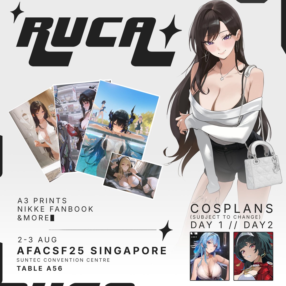 rucarachi's tweet image. I'll be going to AFACSF25!
See you in Singapore on 2&3rd August! 🫶