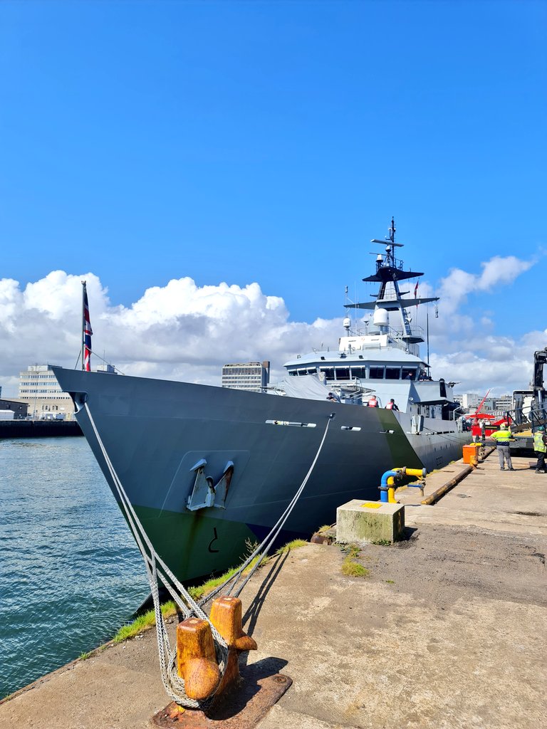RNinScotland's tweet image. Tomorrow in #Aberdeen HMS MERSEY will be open to the public from 1000-1500 (Waterloo Quay) as part of the #TallShips2025 festival.
