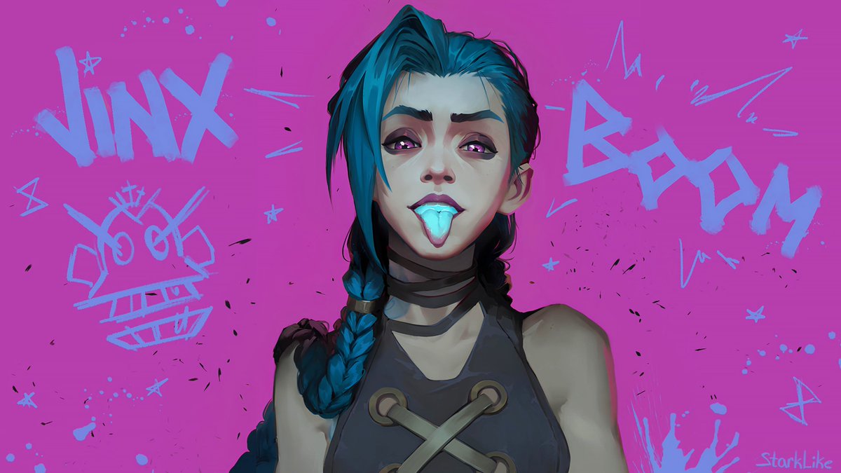 StarkLike34's tweet image. And wallpaper version ^^
#arcane #Jinx