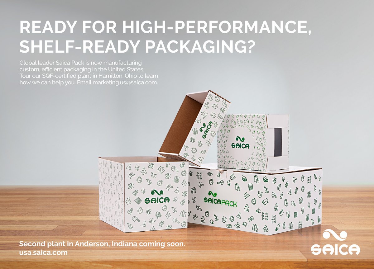 Saica_US's tweet image. We deliver performance-based, shelf-ready packaging made right here in the US. Learn more about how Saica Pack’s innovative, custom solutions can serve you and your product.

#SaicaPack #HamiltonOH #AndersonIN #PerformancePackaging #InnovativeSolutions