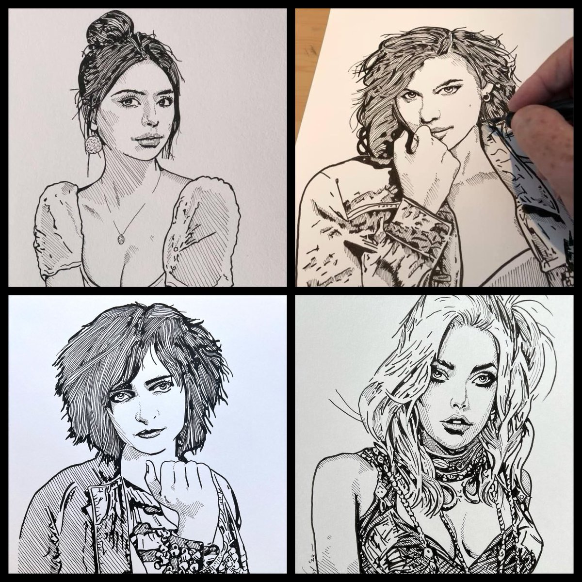 Carney_ART's tweet image. My passion is to draw people’s attention to beauty which is already there. I spend my days capturing it.
#CarneyArt #art #artist #artistic #drawing #PenAndInk #sketch #pen #ink #look #style #love #portrait #acrylic #Women #draw #beautiful #mystyle #portraits
