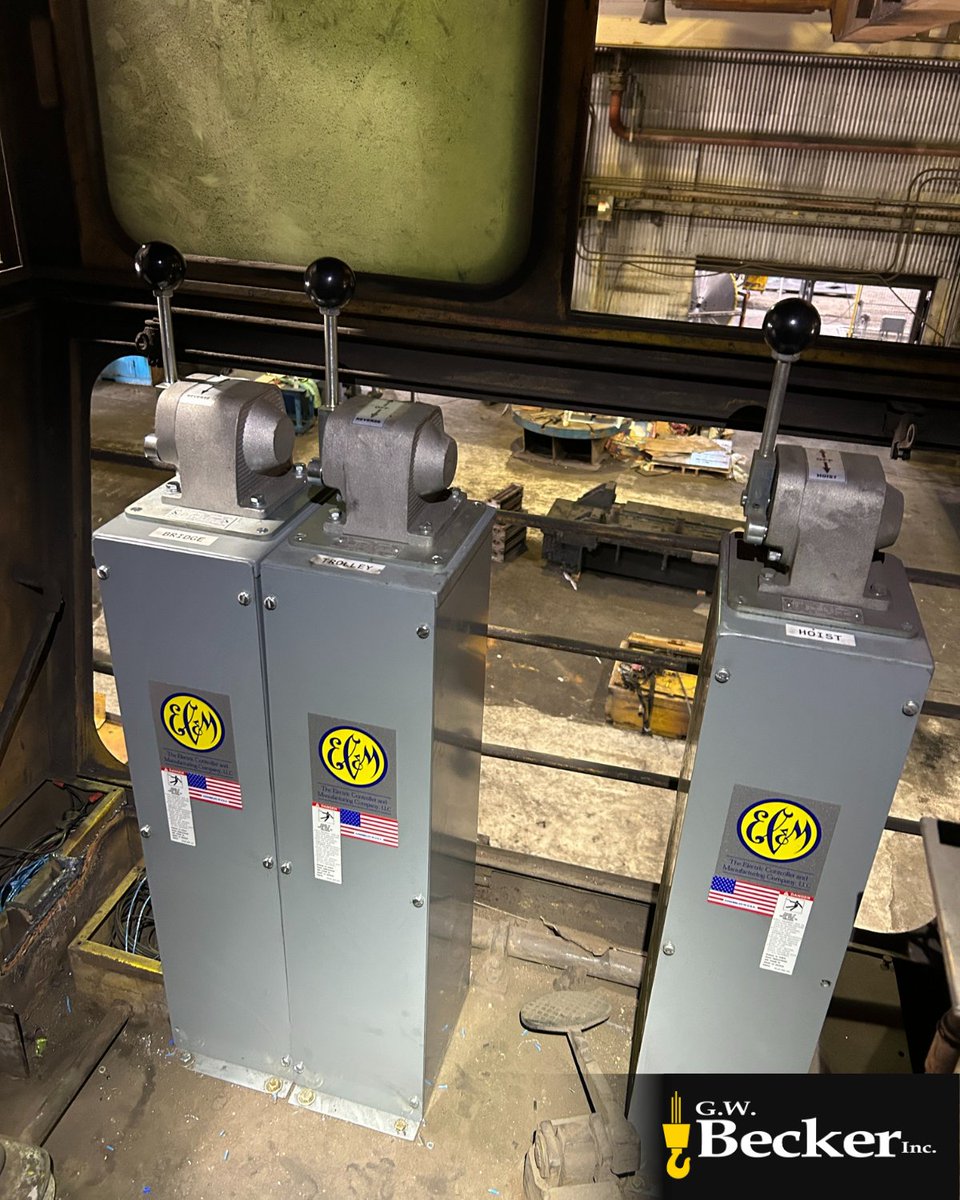 Upgrading crane controls is always a rewarding way to improve reliability and create a better experience for operators.

In this recent project, we installed new EC&amp;M control panels and master switches for cab operation. 

#CraneUpgrades #ServiceWork #Cranes #IndustrialService