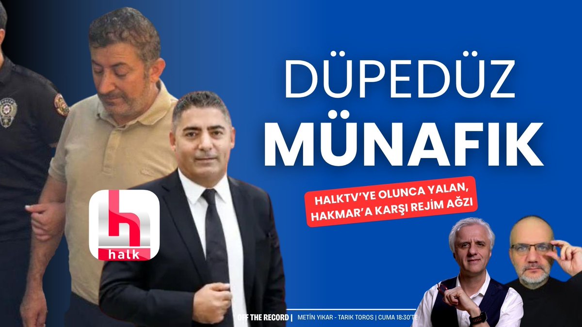 Editör (@tr724editor) on Twitter photo Halk TV, patronuna, CHP'ye yönelik rejim tarafından atılan suçlara yalan-iftira diyor
Aynı Halk TV, konu Hakmar olunca, rejimin servis ettiği notları haber diye yayımlıyor
Bunun adını sen koy <a href="/halktvcomtr/">Halk TV</a>?
<a href="/myikar/">Metin Yıkar</a> ve <a href="/TarikToros/">TARIK TOROS</a> ile Off The Record
youtu.be/TZbjVPTeHDA?fe… Halk TV, patronuna, CHP'ye yönelik rejim tarafından atılan suçlara yalan-iftira diyor
Aynı Halk TV, konu Hakmar olunca, rejimin servis ettiği notları haber diye yayımlıyor
Bunun adını sen koy <a href="/halktvcomtr/">Halk TV</a>?
<a href="/myikar/">Metin Yıkar</a> ve <a href="/TarikToros/">TARIK TOROS</a> ile Off The Record
youtu.be/TZbjVPTeHDA?fe…
