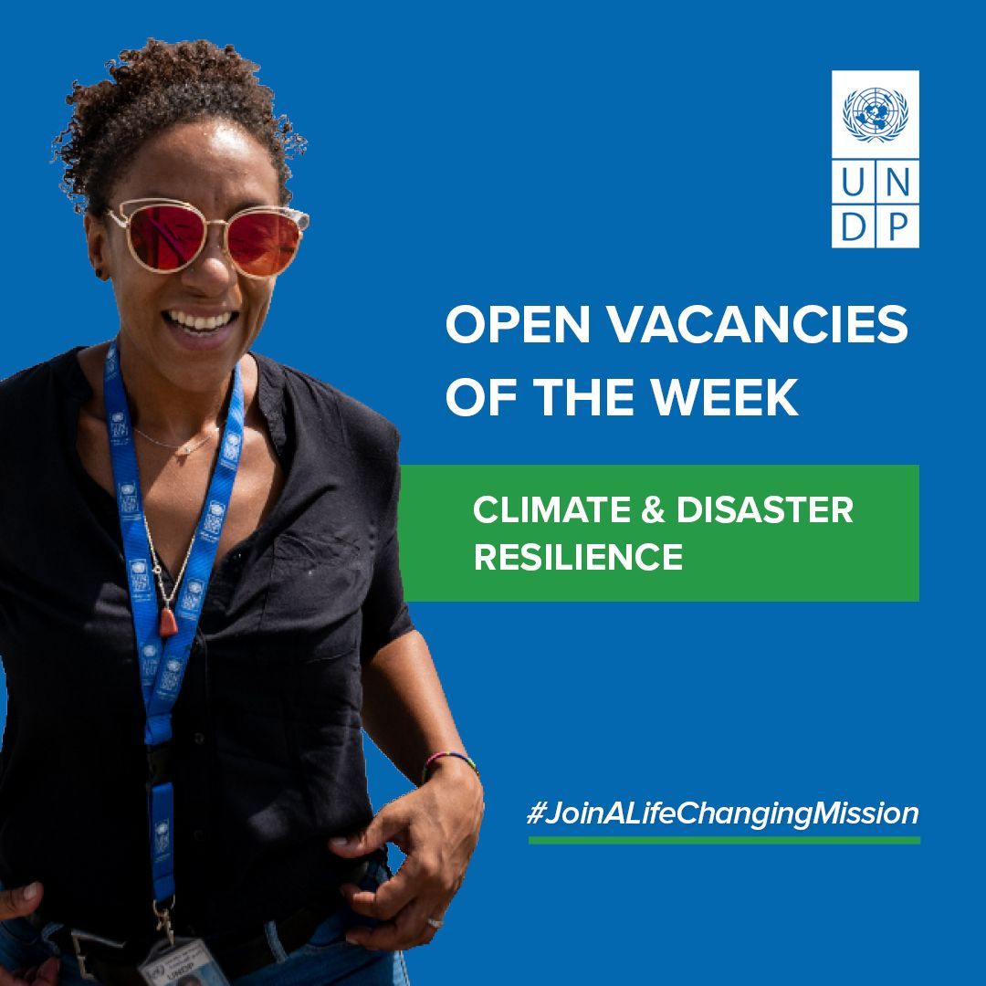 UNDPCareers's tweet image. 📢 Are you passionate about building a sustainable future for people and the planet?
✅️34 positions are now open at UNDP in the field of Climate & Disaster Resilience.
💼 Explore this week’s vacancies: buff.ly/c02GJRL
#UNDPCareers