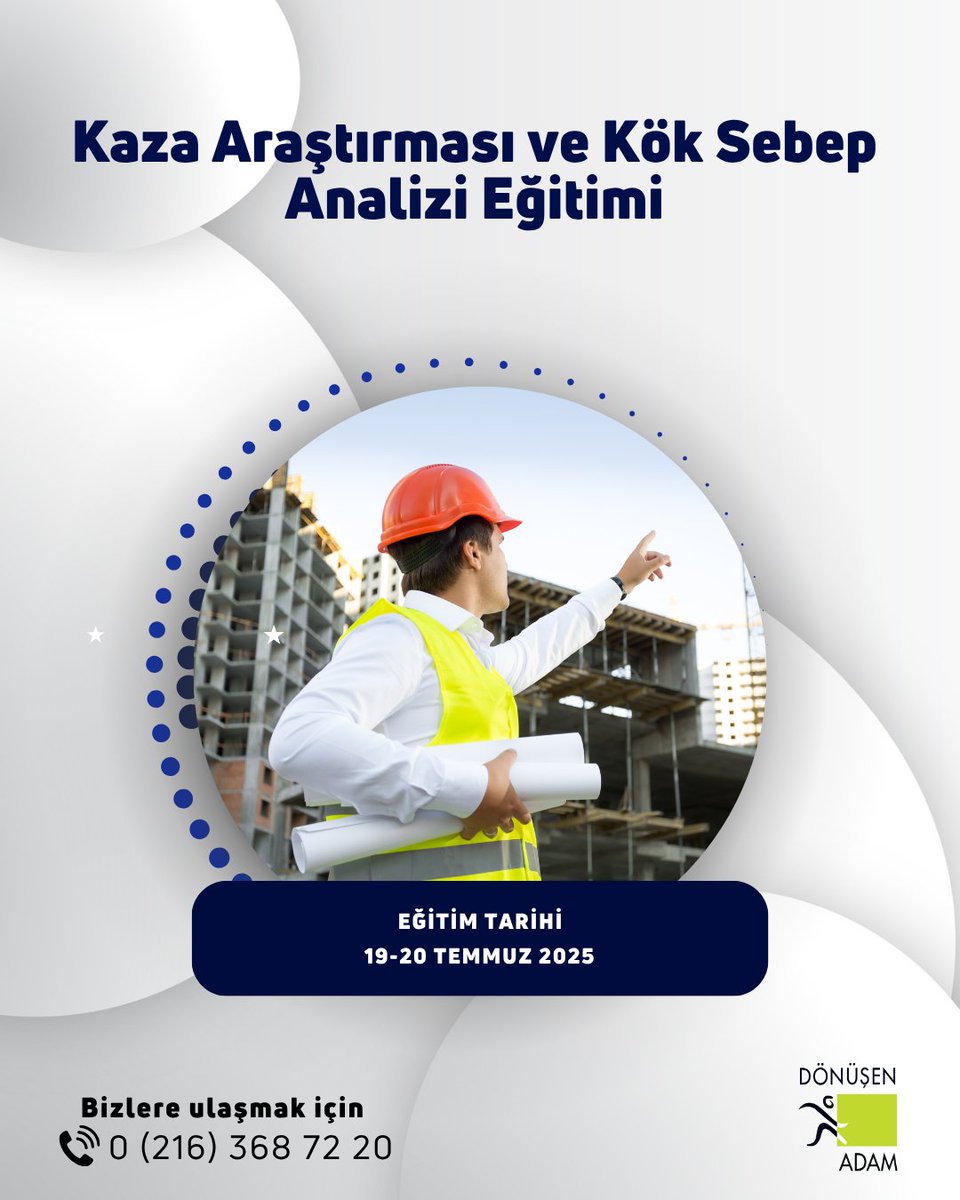 Donusen Adam (@donusenadam) on Twitter photo 19–20 Temmuz 2025’teki eğitimimiz için kayıt yaptırmayı unutmayın.
Detaylı bilgi için: donusenadam.com.tr ve info@donusenadam.com.tr veya 0(216)368 72 20 numarası üzerinden iletişime geçebilirsiniz.
#ioshmanagingsafely #davranisodakliguvenlikyonetimi #donusenadam 19–20 Temmuz 2025’teki eğitimimiz için kayıt yaptırmayı unutmayın.
Detaylı bilgi için: donusenadam.com.tr ve info@donusenadam.com.tr veya 0(216)368 72 20 numarası üzerinden iletişime geçebilirsiniz.
#ioshmanagingsafely #davranisodakliguvenlikyonetimi #donusenadam