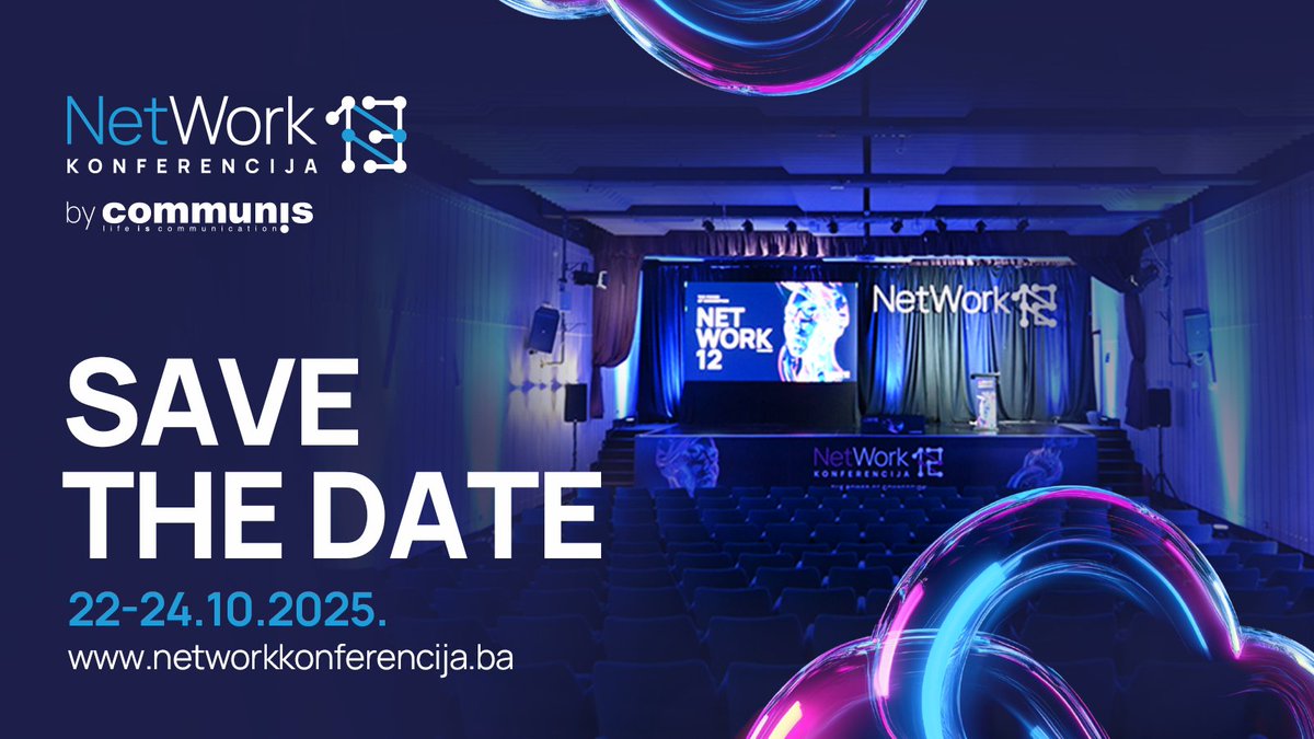 I dok mi pozorno pregledamo sva pristigla predavanja, samo ćemo vam reći da je lista govornika za ovu godinu već sada impresivna, a tek smo počeli. 🥰 🙌

STAY TUNED jer uskoro objavljujemo više detalja.
networkkonferencija.ba

#NetworkBiH #network13 #techtonicchanges