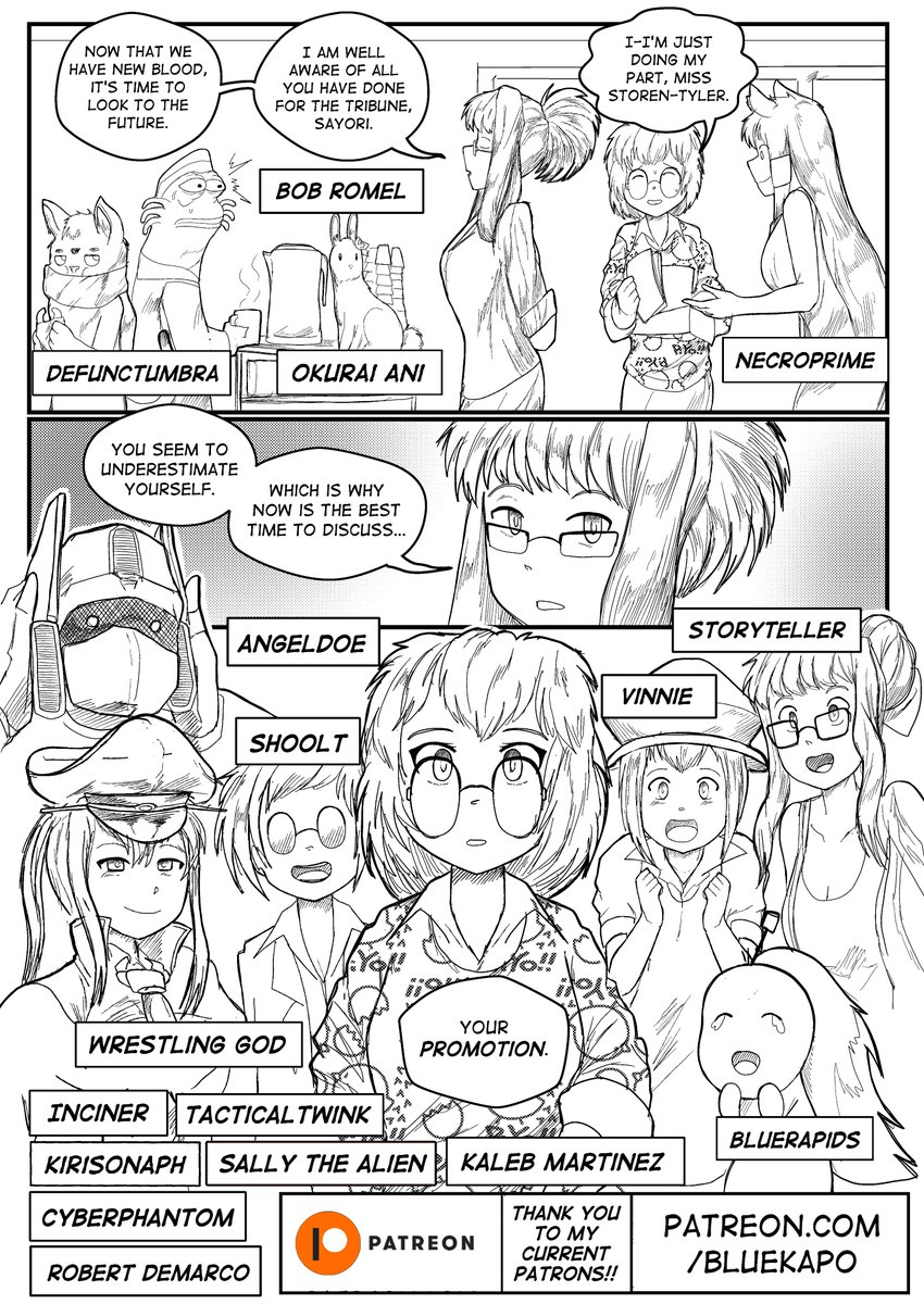 bluekapo_art's tweet image. Meanwhile, back at the Tribune, Sayori starts her own journey?
CH8 begins on Monday! The Webtoon has been updated (link pinned on profile)
#DDLCfanart #DDLC #ddlcsayori