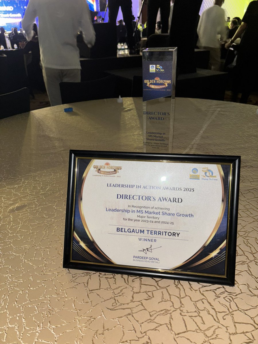 BPCL Belgaum Retail Territory (@bpcretbelgaum) on Twitter photo <a href="/BPCLRetail1/">BPCL_Retail</a> Privileged to be part of the âLeadership in Action Summit 2025â in Goa!
Humbled to receive the coveted Directorâs Award on behalf of my predecessor and the entire Team Belgaum Retail! âš <a href="/BPCLRetail1/">BPCL_Retail</a> Privileged to be part of the âLeadership in Action Summit 2025â in Goa!
Humbled to receive the coveted Directorâs Award on behalf of my predecessor and the entire Team Belgaum Retail! âš