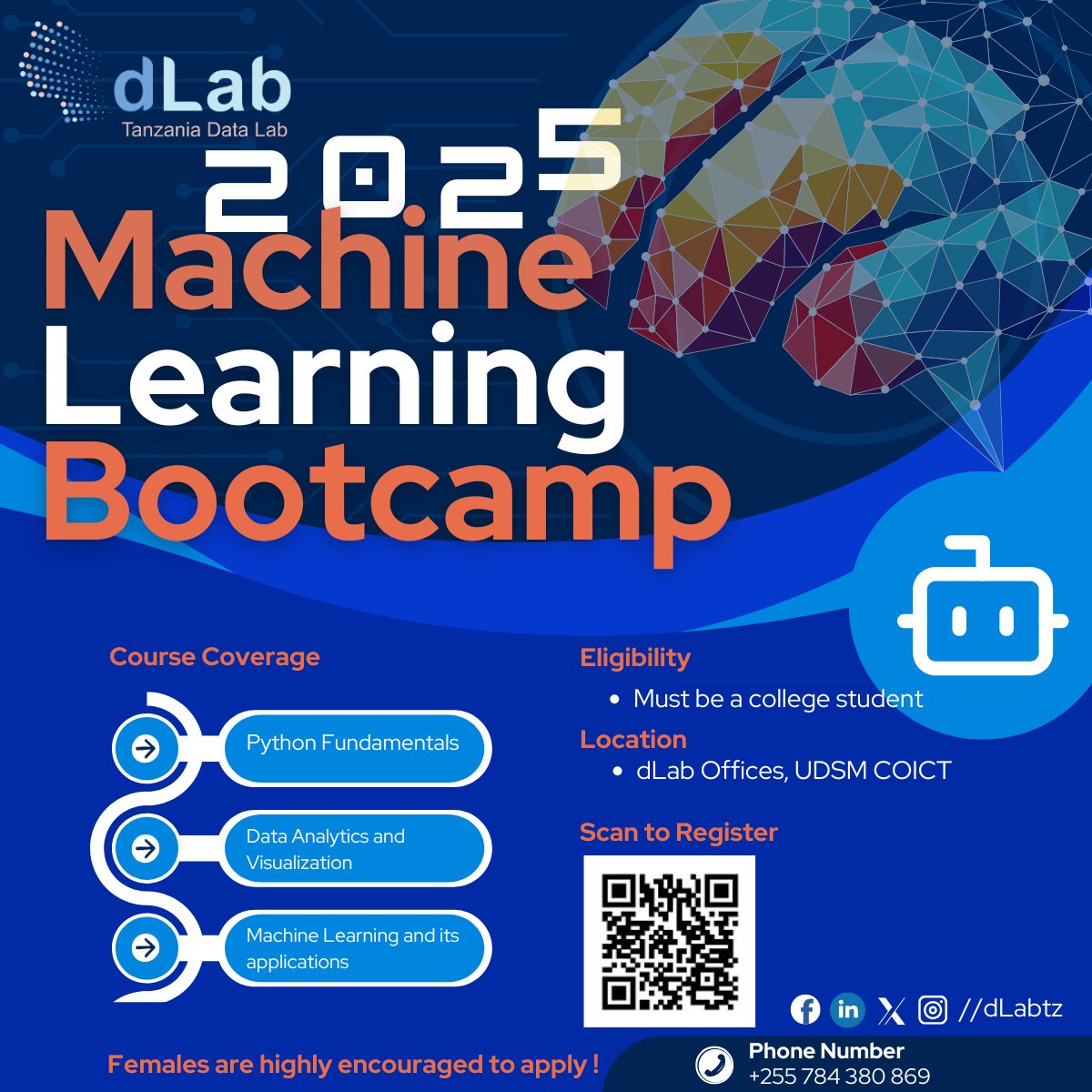 🔥Level up your career in data science &amp; machine learning! Join our 8 weeks ML Bootcamp 2025 and pave your path towards data science. This bootcamp will also count as Practical Training for college students.  Secure a spot
#dlab #datarevolution
Apply now!
dlab.or.tz/machine-learni…