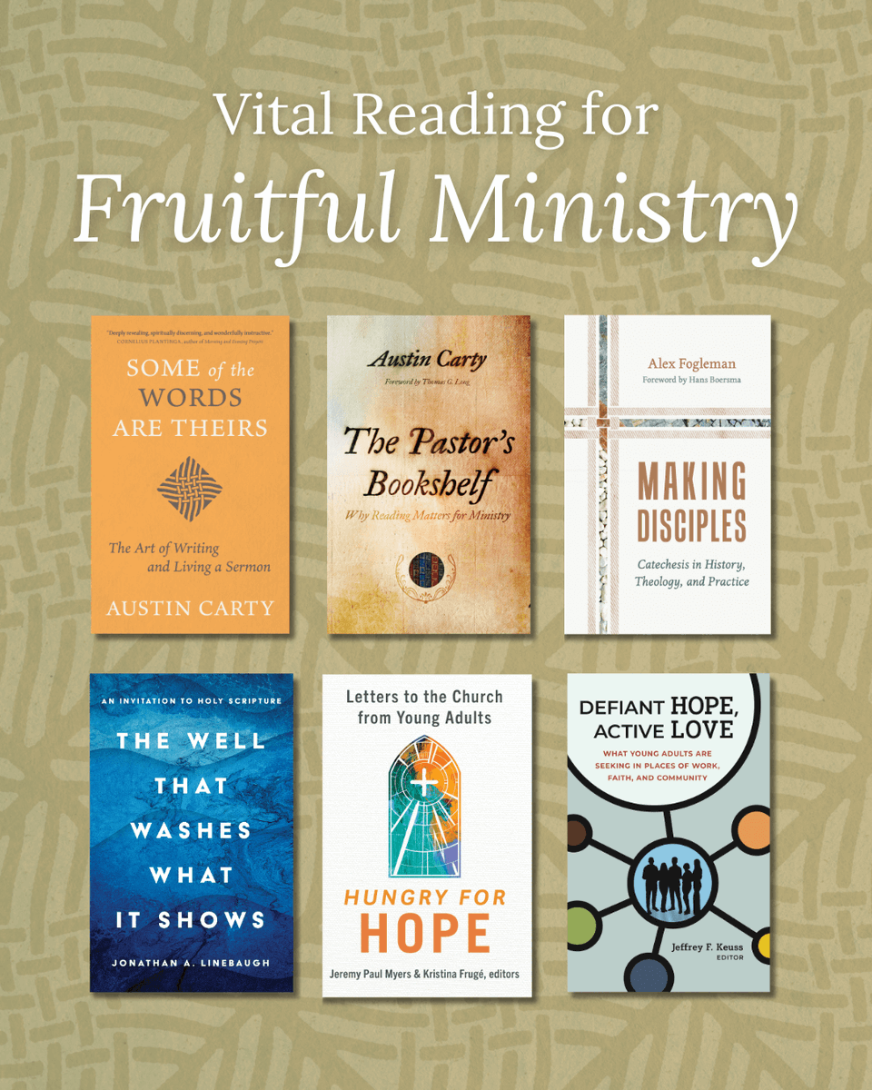eerdmansbooks's tweet image. #Pastors, if you’re looking for fresh insights on #preaching, #discipleship, #youthministry, or #Biblestudy, be sure to browse our extensive collection of ministry books! 📚 Explore our website to learn more! 🙏 loom.ly/tSWxRy0