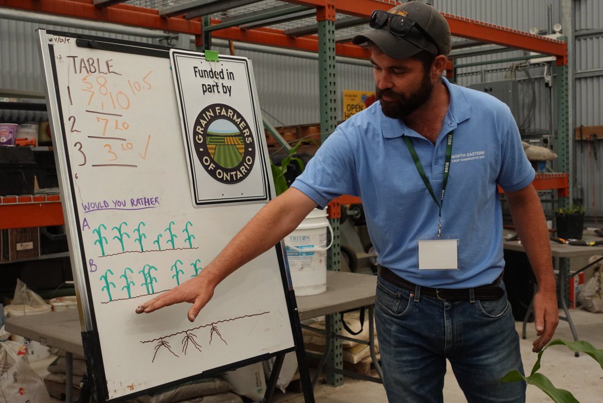 GrainFarmers's tweet image. Members of the GFO team attended the North Eastern Diagnostic Day at the Ontario Crops Research Centre - New Liskeard.
It was amazing to see hands-on research in action for Ontario grain farmers!
@AgInnovationON