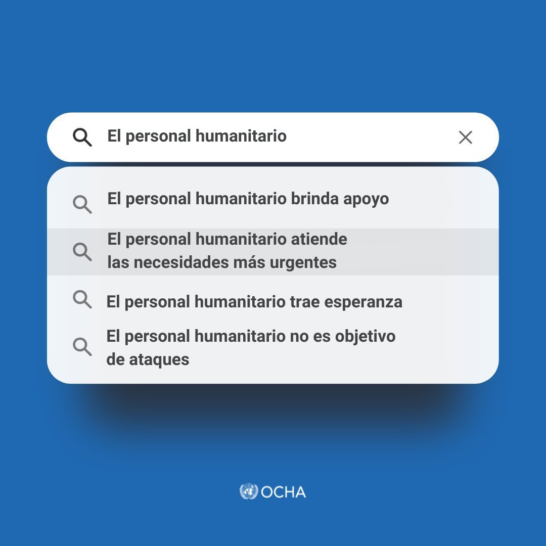 OCHA_Venezuela's tweet image. En donde se encuentre, el personal humanitario 👇🏼 ..