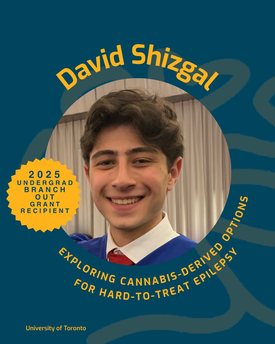 BranchOutNF's tweet image. We’re proud to support David’s summer research at @UofT, exploring the potential of lesser-known cannabinoids (CBC & CBG) as new treatments for epilepsy. His work could lead to safer, plant-based options for patients who don’t respond to current meds. #Neuroscience #Epilepsy