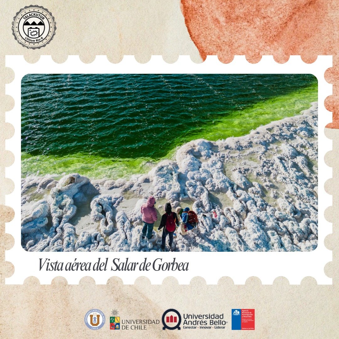 Lithium_rucn's tweet image. 🌄 ¡Bienvenid@s a una nueva entrega de nuestras #PostalesTalackutur!
📍 Sexta postal
📆 Abril 2025
🧭 Salar de Gorbea, límite entre las Regiones de Antofagasta y Atacama, Altiplano chileno (aprox. 3.900 m s.n.m.)
📷 Fotografía aérea: Álvaro Rojas (Atacamensis)