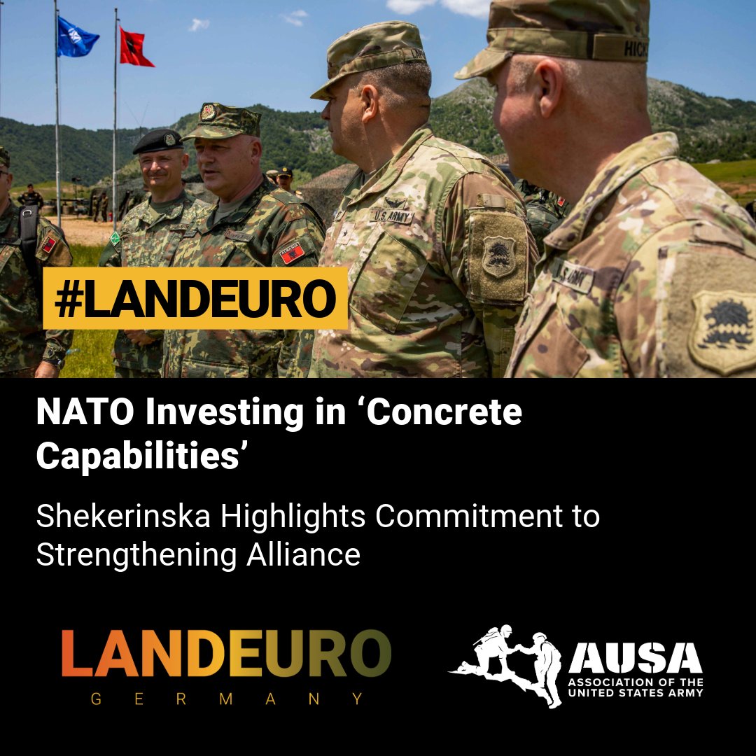 AUSAorg's tweet image. .@NATO Investing in ‘Concrete Capabilities’
Shekerinska Highlights Commitment to Strengthening Alliance
#ReadMore: loom.ly/nt9SKfA
#LANDEURO #AUSAorg #AUSA #USArmy #nato #europe