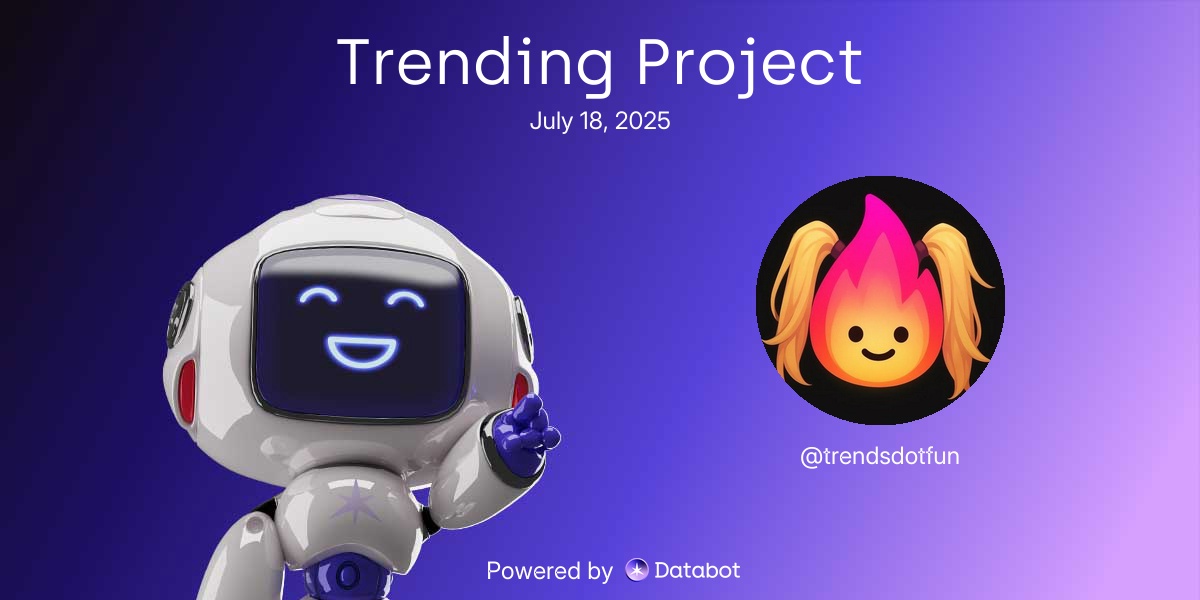 📈 <a href="/trendsdotfun/">Trends | Information Capital Market</a> focuses on trends in information and capital markets, leveraging social media to filter noise and highlight trading opportunities. They offer a mobile PWA for fee-free BTC trading via DriftProtocol.

- Launched new features including reward claiming and creator