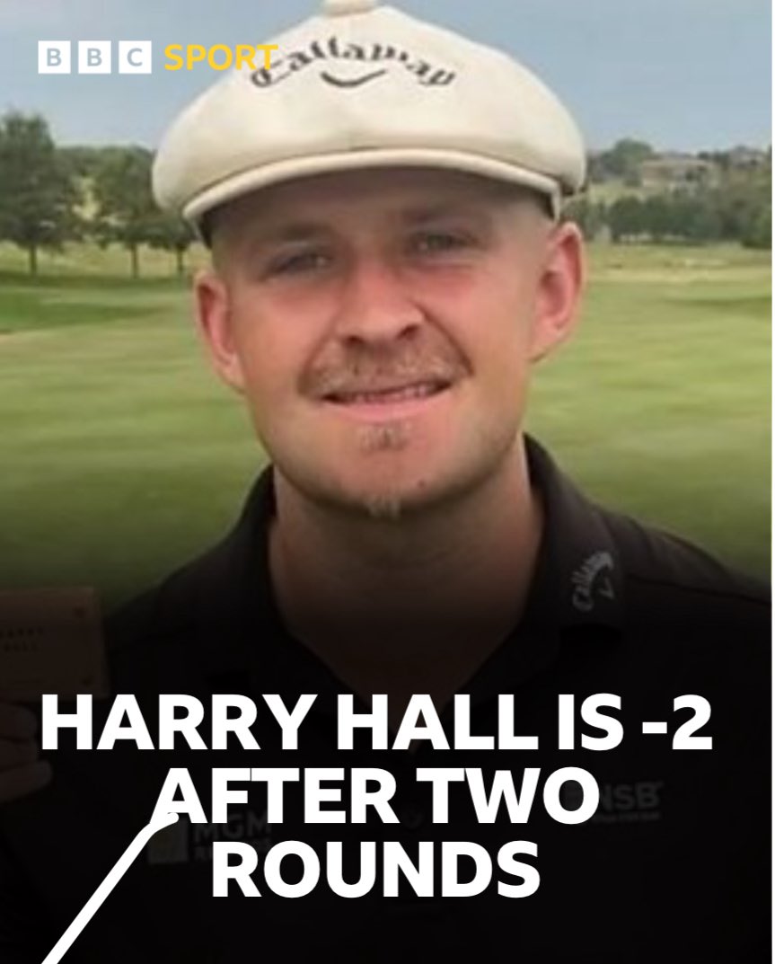 BBC Sport Cornwall (@cornwallsport) on Twitter photo Cornish golfer Harry Hall is in contention for the cut at The Open Championship 
Harry birdied three of the last four holes in his second round Cornish golfer Harry Hall is in contention for the cut at The Open Championship 
Harry birdied three of the last four holes in his second round