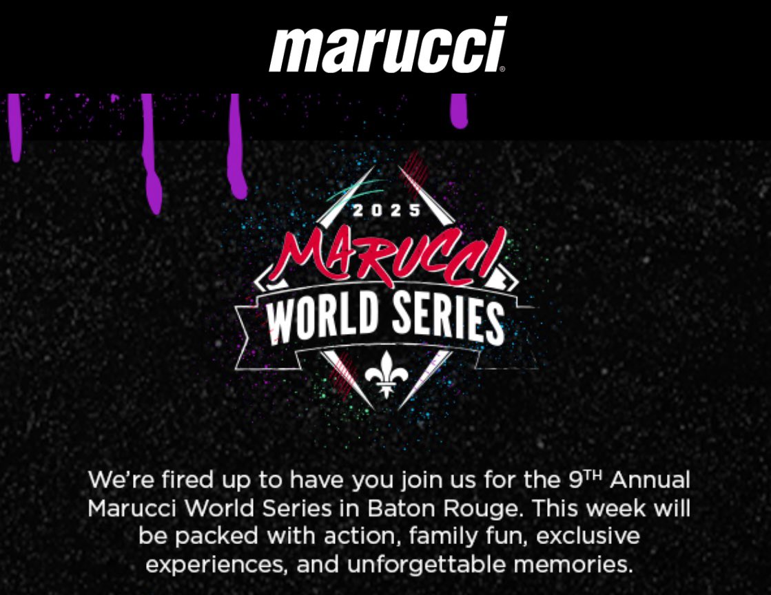 It’s that time of the year‼️

Wheels up to Baton Rouge, LA 🛫

<a href="/MarucciSports/">Marucci</a> World Series 🫡