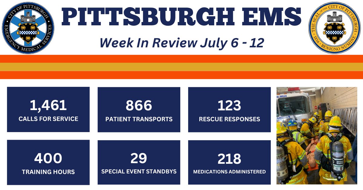 PghEMS's tweet image. Check out the Pittsburgh EMS Week-in-Review from July 6 - July 12!