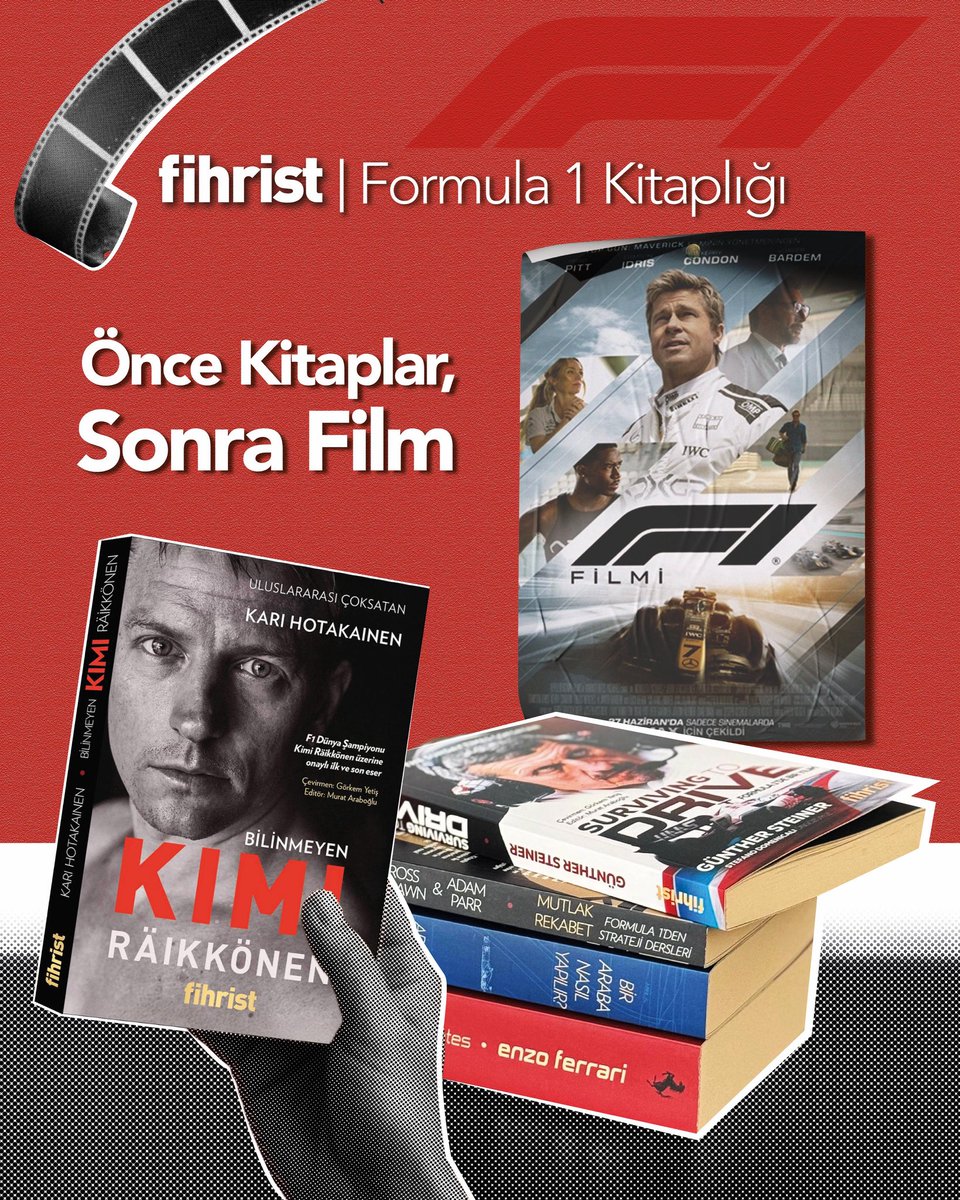 Fihrist’in Formula 1 Kitaplığı, 5 kitaba ulaştı.
Önce kitapları keşfedin, sonra filmi izleyin.
Ya da zaten izlediyseniz… şimdi okuma zamanı!