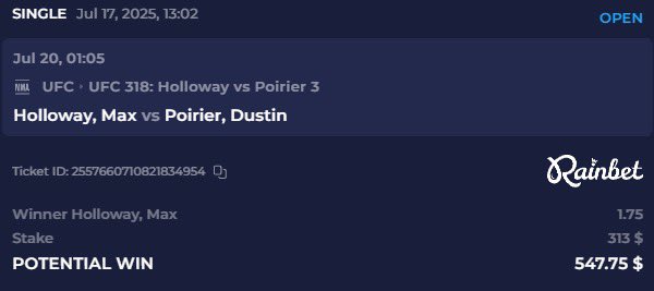 carlaxnxx's tweet image. I just bet my rent money on Max Holloway. If he loses, I’m moving in with him.